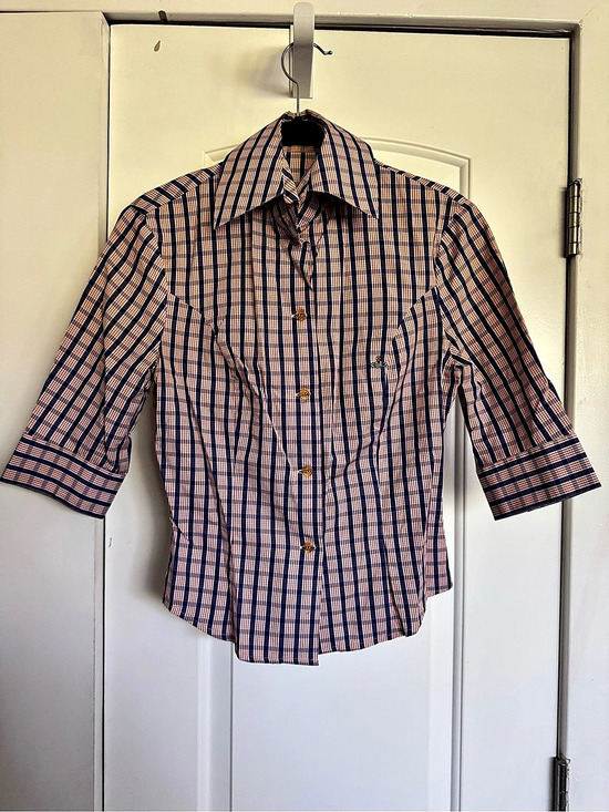 Vivienne Westwood Tops - Vintage Vivienne Westwood Plaid Cotton Button Down Size S